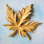 Fernleaf Maple Leaf Hand-Carved in Bird's Eye Maple